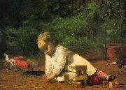 Thomas Eakins Baby at Play Sweden oil painting reproduction